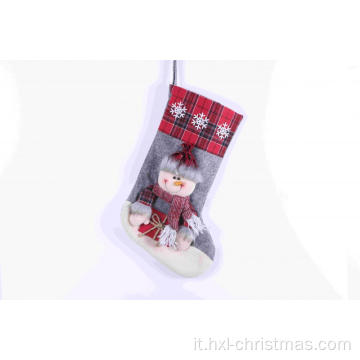 Calza di Natale decorativa personalizzata all&#39;ingrosso
